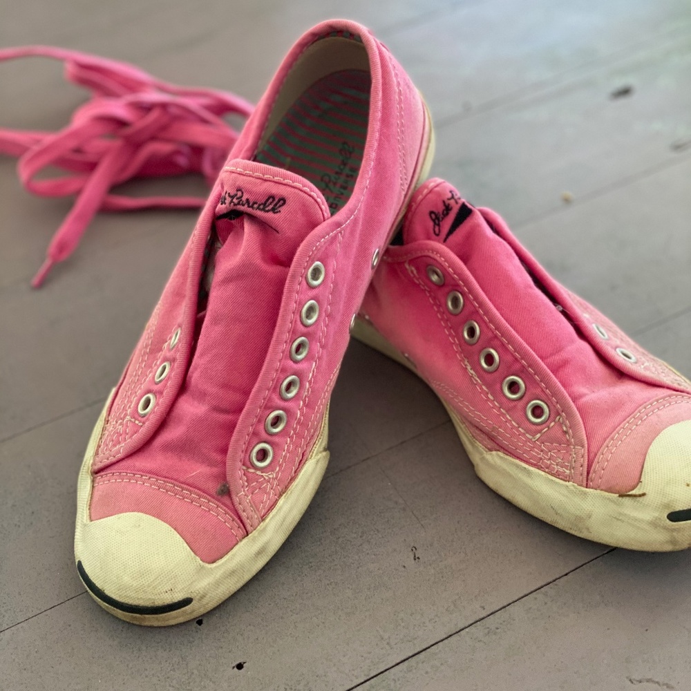 Jack Parcell pink canvas sneakers size 7